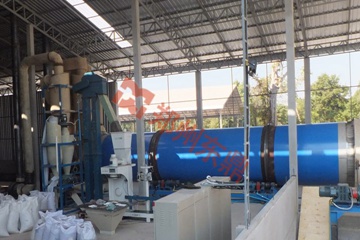 泰國(guó)清邁三筒啤酒糟烘干機(jī)生產(chǎn)線